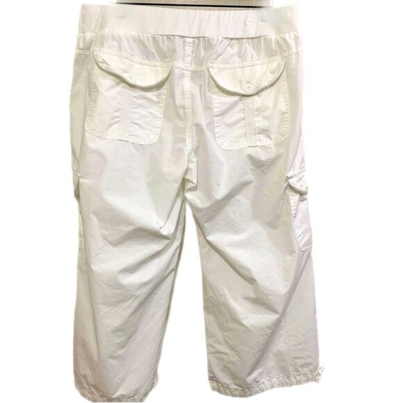 Motherhood Nursing Top Black & White Stripe & Ho Mamma Cargo Capri White L. Set. - Picture 7 of 13